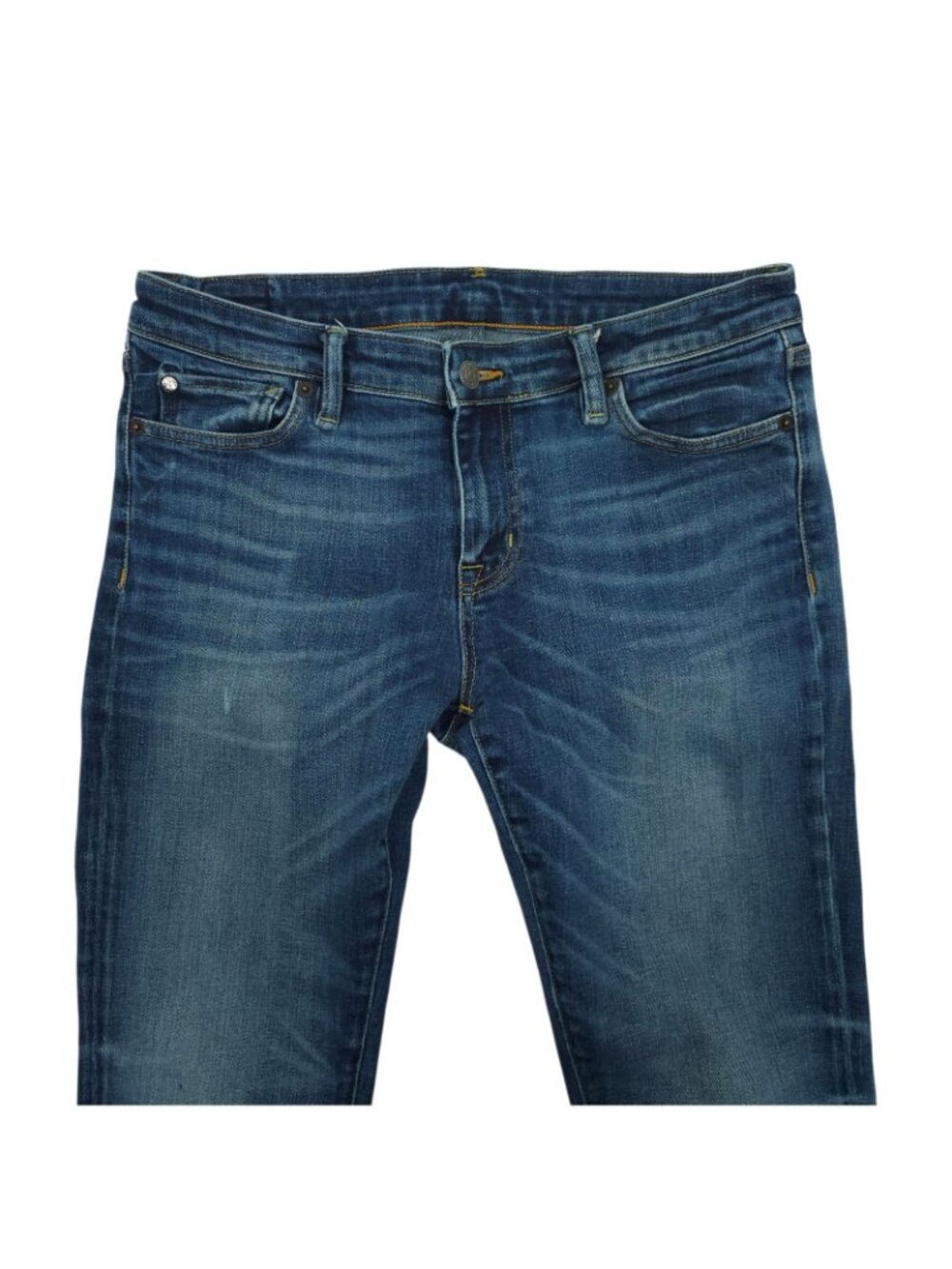 Ralph Lauren Denim & Supply Crop Skinny Jeans 30 Indie Boho Whiskered Blue Denim - Picture 10 of 15